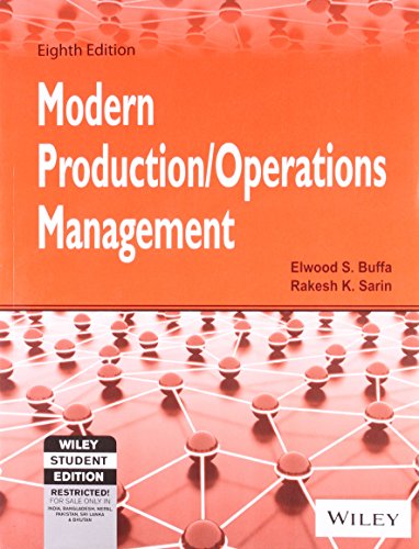 9788126513727: Modern Production/Operations Management, 8ed