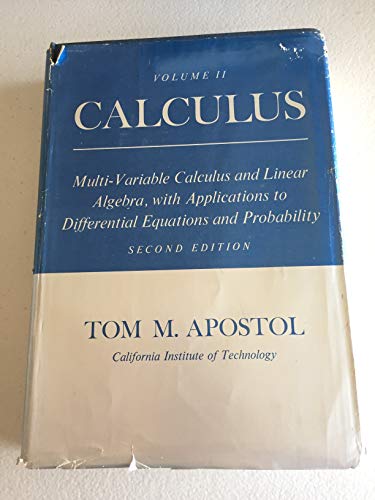 Stock image for Calculus, Volume Ii, 2Nd Ed for sale by SecondSale