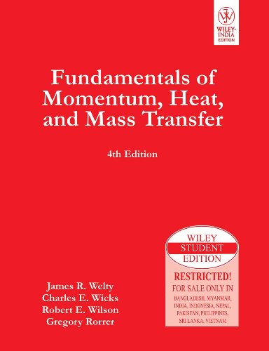 9788126515264: Fundamentals of Momentum, Heat and Mass Transfer, 4ed [Paperback]