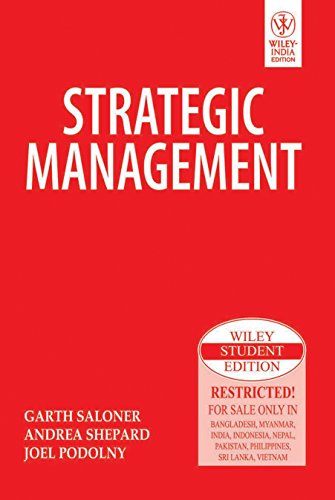 9788126515684: STRATEGIC MANAGEMENT (WILEY STUDENT EDITION)