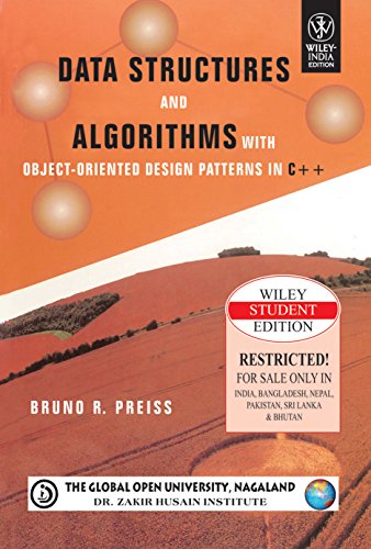 9788126516438: DATA STRUCTURES AND ALGORITHMS WITH OBJECT- ORIENTED DESIGN PATTERNS IN C++ 1 EDITION