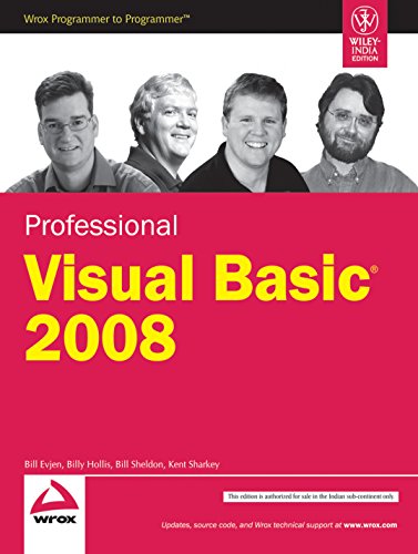 9788126516650: Professional Visual Basic 2008