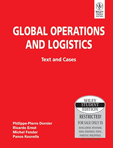 9788126516841: Global Operations And Logistics: Text And Cases