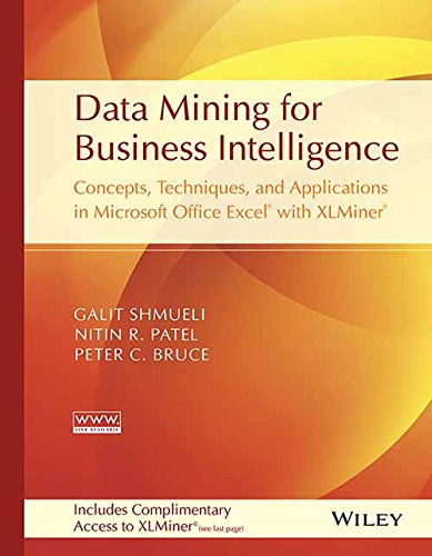 Stock image for Data Mining for Business Intelligence: Concepts, Techniques, and Applications in Microsoft Office Excel with XLMiner von Nitin R. Patel and Peter C. Bruce Galit Shmueli (Autor) for sale by BUCHSERVICE / ANTIQUARIAT Lars Lutzer