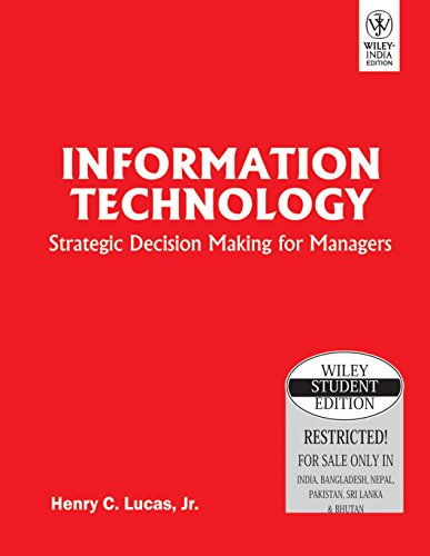 9788126517596: Information Technology: Strategic Decision Making for Managers