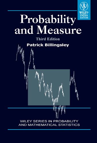 Beispielbild fr Probability And Measure 3rd Edition zum Verkauf von Books in my Basket