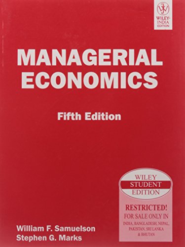 Imagen de archivo de Managerial Economics, 5Th Ed a la venta por dsmbooks