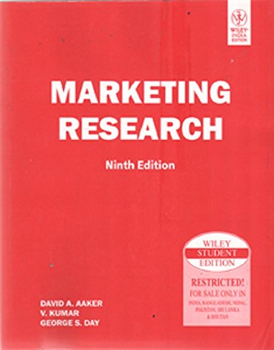 Imagen de archivo de Marketing Research, 9Th Ed a la venta por dsmbooks