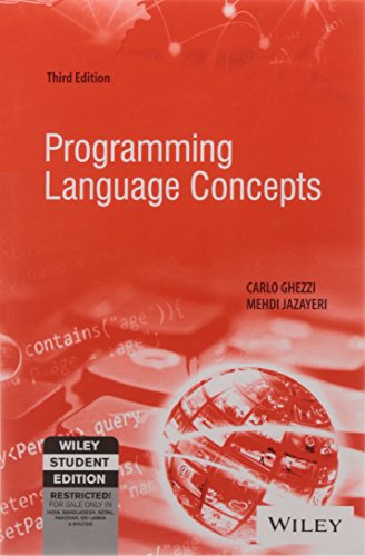 9788126518616: Programming Language Concepts, 3Rd Ed