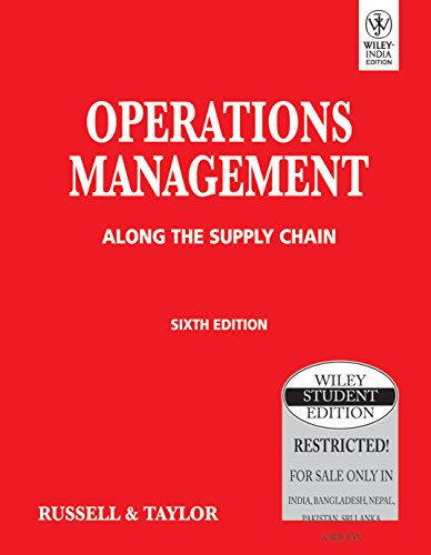 Stock image for Operations Management: Along the Supply Chain, 6ed for sale by Books Unplugged