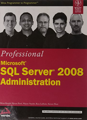 Stock image for Professional Microsoft Sql Server 2008 Administration for sale by Books in my Basket