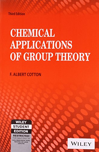 9788126519255: CHEMICAL APPLICATIONS OF GROUP THEORY 3ED