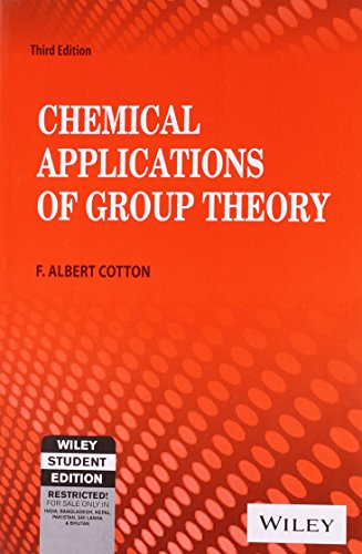 9788126519255: Chemical Applications Of Group Theory, 3Rd Ed