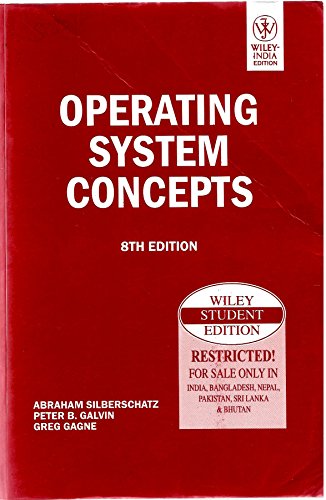 9788126520510: Operating System Concepts, 8th ed.