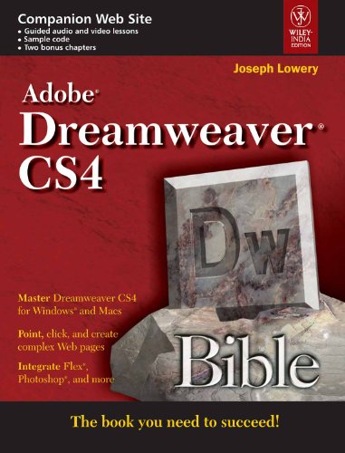 9788126520985: Adobe Dreamweaver CS4 Bible