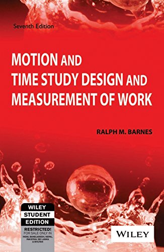 9788126522170: Motion And Time Study Design And Measurement Of Work, 7Th Ed