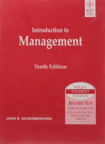 Imagen de archivo de Introduction To Management 10 Ed Isv a la venta por Books in my Basket