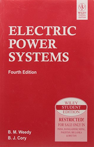 9788126523481: Electric Power Systems, 4Th Ed [Paperback] [Sep 22, 2009] B.M. Weedy