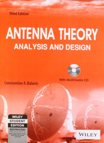 9788126524228: ANTENNA THEORY : ANALYSIS AND DESIGN (WITH CD) 3 EDITION