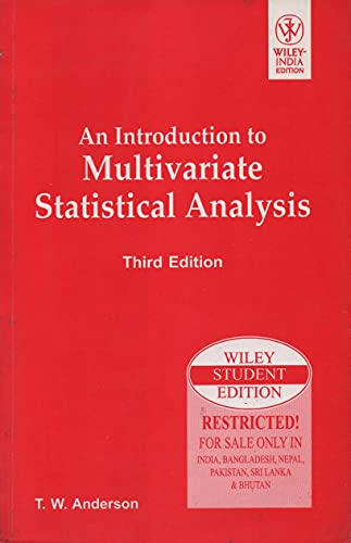 9788126524488: INTRODUCTION TO MULTIVARIATE STATISTICAL ANALYSIS, 3RD ED 3RD EDITION