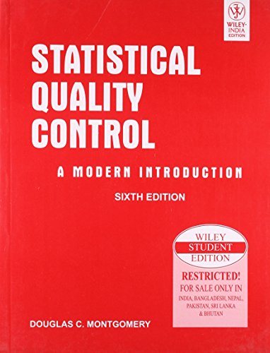 Beispielbild fr Statistical Quality Control: A Modern Introduction zum Verkauf von Second Story Books, ABAA