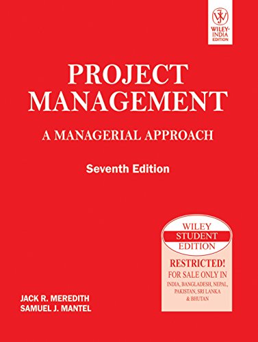 Stock image for Project Management. A Managerial Approach. for sale by ThriftBooks-Atlanta