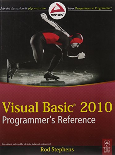 9788126525904: VISUAL BASIC 2010 PROGRAMMER'S REFERENCE [Paperback] ROD STEPHENS