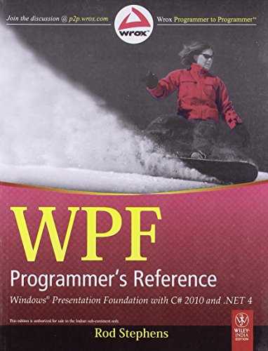 9788126525942: WPF PROGRAMMER'S REFERENCE: WINDOWS PRESENTATION F