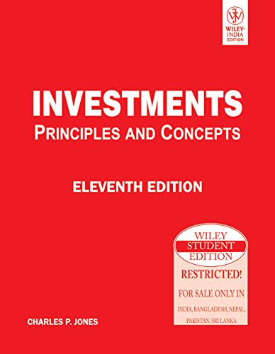 9788126526376: Investments: Analysis and Management [Paperback] [Jan 01, 2010] CHARLES P. JONES