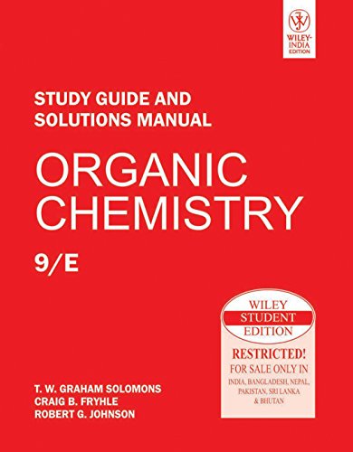 9788126526499: Organic Chemistry, Study Guide And Solutions Manual, 9Th Ed