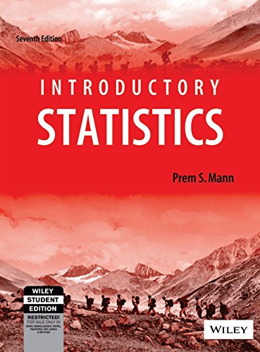 Beispielbild fr Introductory Statistics- International Edition 7th Edition- By Prem S. Mann zum Verkauf von HPB-Red