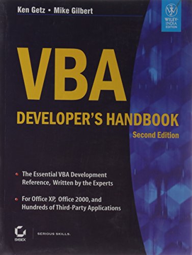 9788126527991: VBA DEVELOPER'S HANDBOOK, 2ND ED