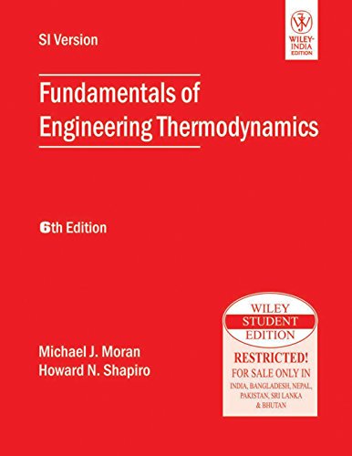 Imagen de archivo de Fundamentals Of Engineering Thermodynamics, 6th Ed a la venta por Books Unplugged