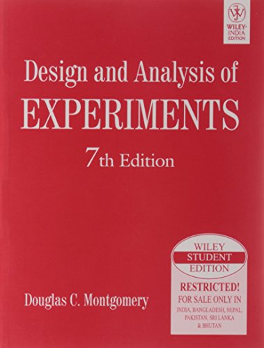 9788126528370: Design and Analysis of Experiments [Paperback]