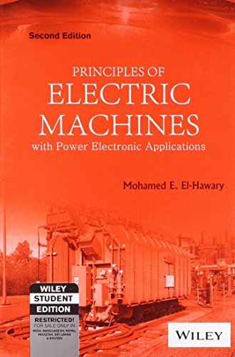 Imagen de archivo de Principles of Electric Machines with Power Electronic Applications a la venta por Majestic Books