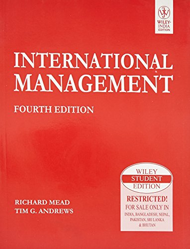 Beispielbild fr International Management zum Verkauf von Books Unplugged