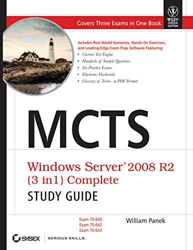 9788126531547: Mcts Windows Server 2008 R2 (3 In 1 Complere Study Guide: Exam 70-640 70-642 And 70-643