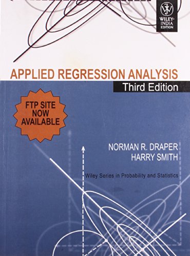 9788126531738: Applied Regression Analysis, 3rd Edition