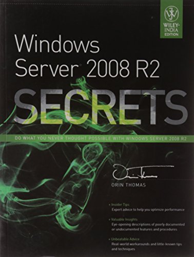 9788126533510: Windows Server 2008 R2 Secrets
