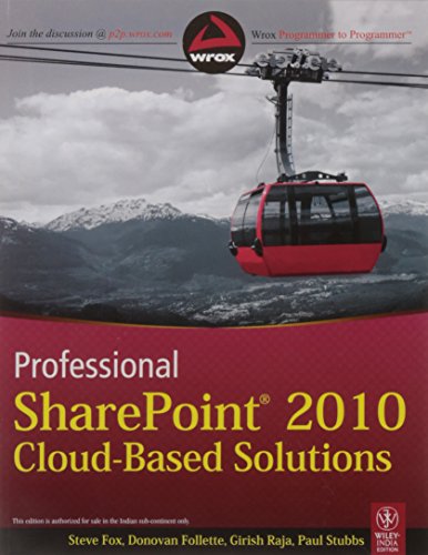 9788126533923: Professional Sharepoint 2010 Cloud-Based Solutions