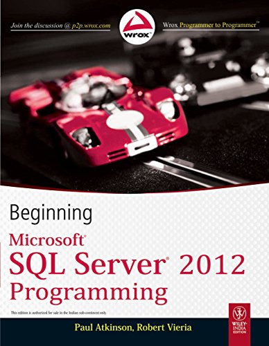 9788126535897: Beginning Microsoft Sql Server 2012 Programming