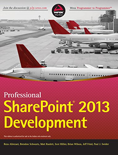 Beispielbild fr Professional Sharepoint 2013 Development zum Verkauf von Mispah books