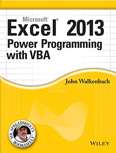 9788126542420: Microsoft Excel 2013 Power Programming With Vba