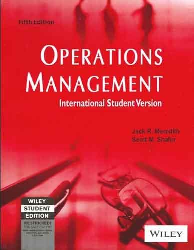 Beispielbild fr Operations Management zum Verkauf von Majestic Books
