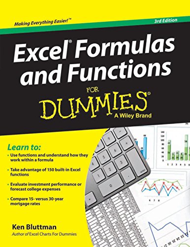 9788126542567: Excel Formulas and Functions for Dummies, 3ed