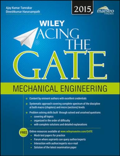 Imagen de archivo de Wiley Acing the GATE Mechanical Engineering a la venta por PBShop.store US