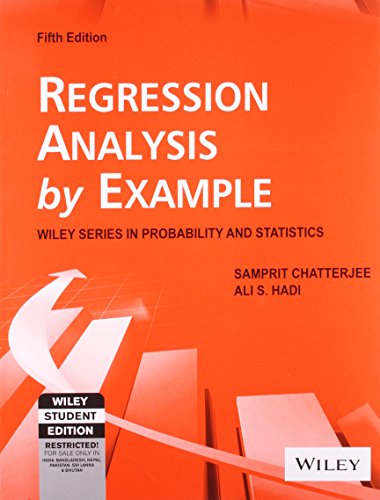 Imagen de archivo de Regression Analysis By Example (Edn 5) By Ali S. Hadi,samprit Chatterjee a la venta por GoodwillNI