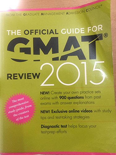 9788126546862: Official Guide for GMAT review 2015, The