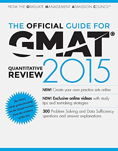 Stock image for The Official Guide For GMAT Quantitative Review 2015 With Online Question Bank And Exclusive Video for sale by BMV Bloor