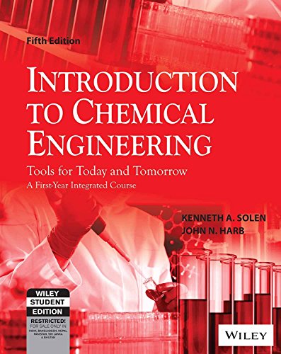 9788126547104: Introduction To Chemical Engineering: Tools For Today And Tomorrow, 5Th Edn